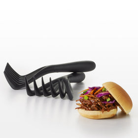 OXO Good Grips Meat Shredding Claws paired with a slow cooker for easy pulling