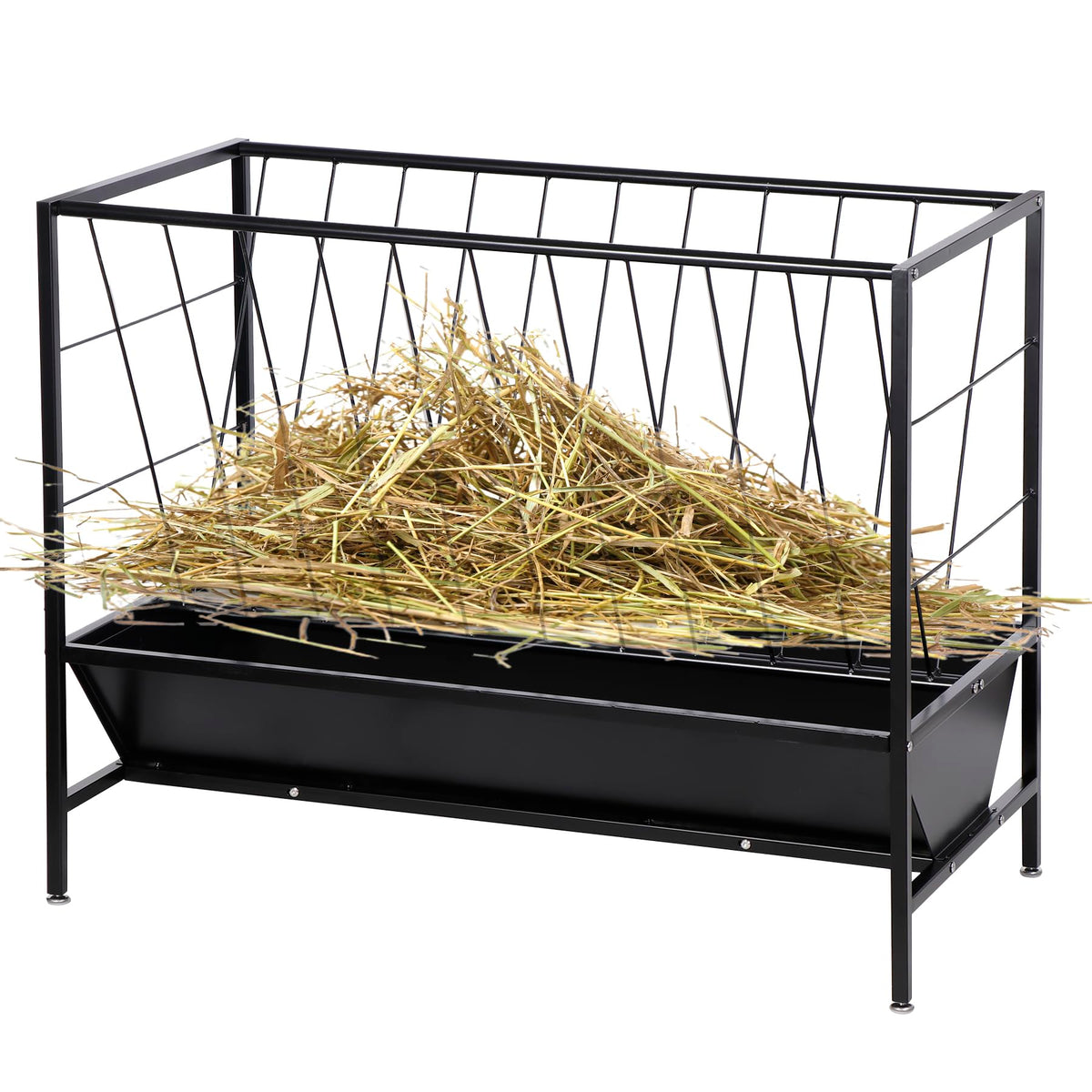 Oxphanor pasture feeder in action supports calm grazing during feeding