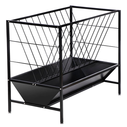 Oxphanor pasture hay feeder top rack holds fresh forage for grazing