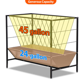 Oxphanor galvanized steel construction withstands outdoor use season after season
