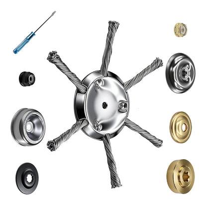 OXT steel wire grass trimmer head assembly with universal fit for most trimmers