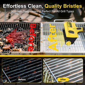 Oxzeps 360-degree rotating cleaning head delivers uniform scrubbing.