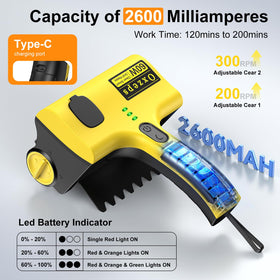 Oxzeps BBQ brush features integrated water reservoir for dampening during scrubbing.