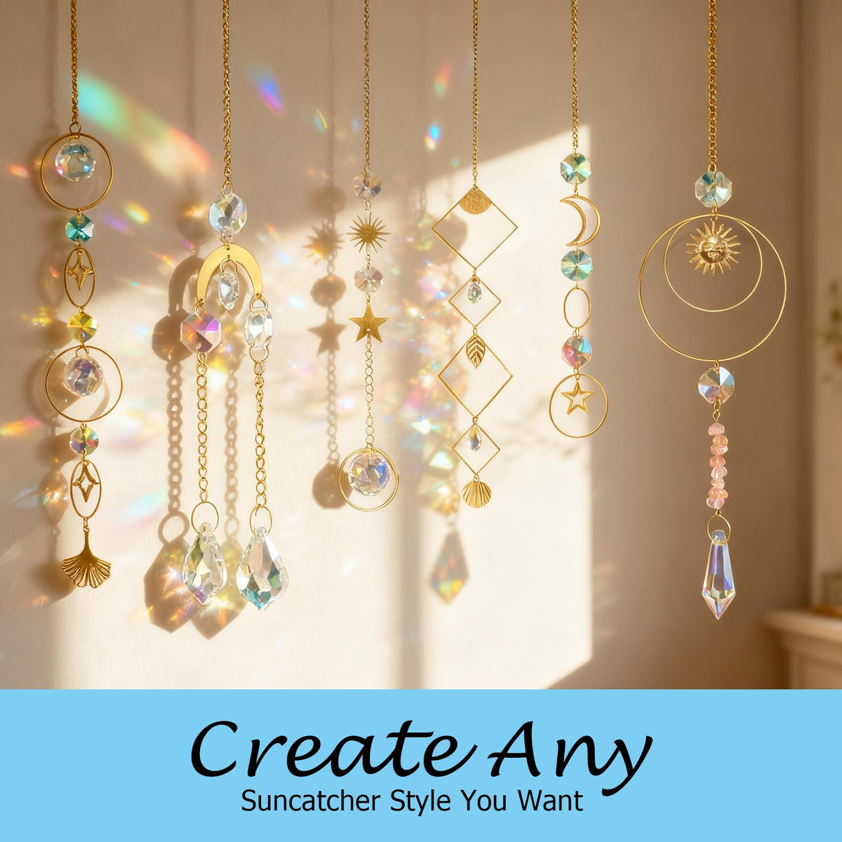 OYACH 1.5-inch crystal pendant delivers bold color in daylight