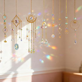OYACH crystal suncatcher kit with a 2-inch crystal ball for vibrant light reflections