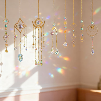 OYACH crystal suncatcher kit with a 2-inch crystal ball for vibrant light reflections
