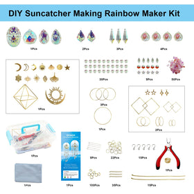 OYACH 30-piece octagonal beads enable diverse suncatcher patterns