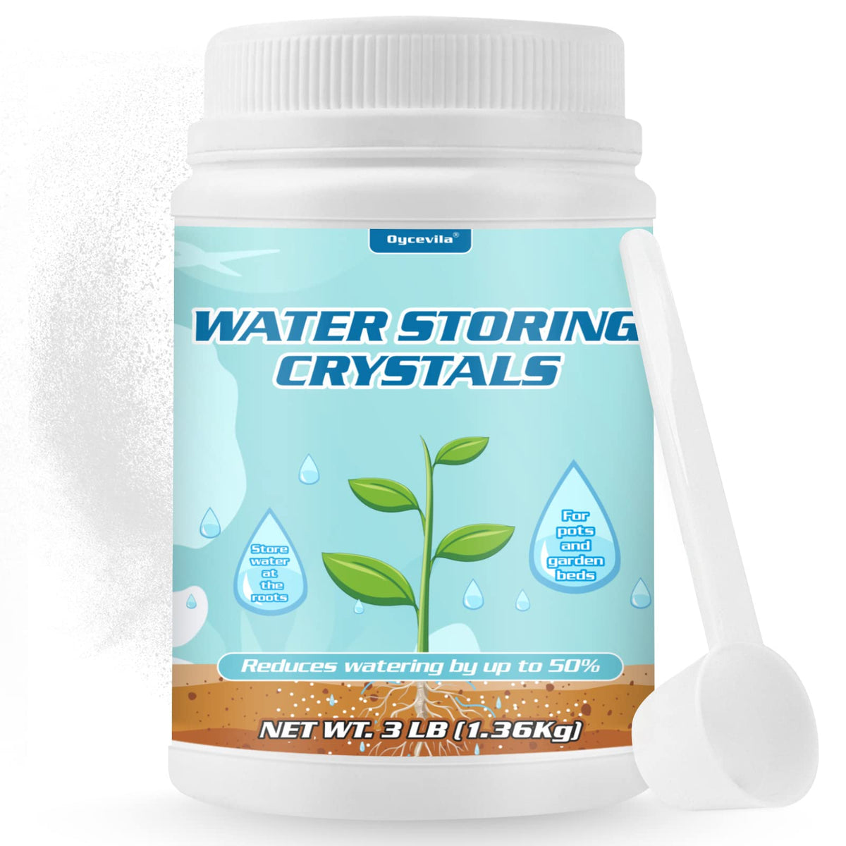Oycevila odorless gel-like crystals ideal for odor-free plant care routines.