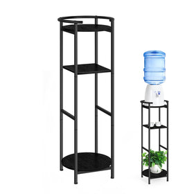 OYEAL 3-tier drink dispenser stand front view showing top dispenser shelf