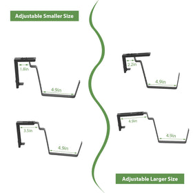 OYEAL rust-proof brackets ensure stable support for multi-tier planters.