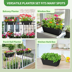 OYEAL two watering inlets for efficient irrigation of planters