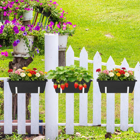 OYEAL versatile mounting options for rails, fences, windowsills, or floors.