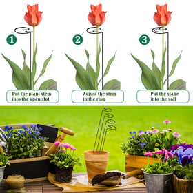 OYOEETD reusable garden stake remains sturdy for seasons to come