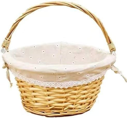 OYPEIP Willow Easter Basket base shows sturdy handcrafted construction for egg hunts and gifts