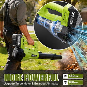 OYREL leaf blower with charger included ready to power up