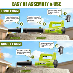 Ergonomic grip supports comfortable one-handed operation