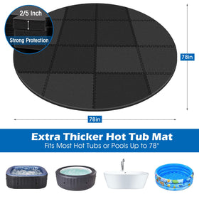 Oyrlize universal-fit-78-inch-hot-tub-pad fits most portable tubs.