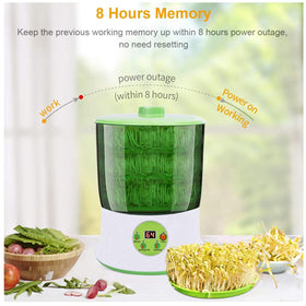 OYSIR automatic watering system provides consistent hydration for sprouts
