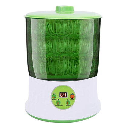 OYSIR Bean Sprouts Machine front view showing three-layer capacity for family-friendly sprouting