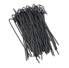 Ozark Fence black-coated aluminum ties shown on chain-link fence for durable outdoor use.