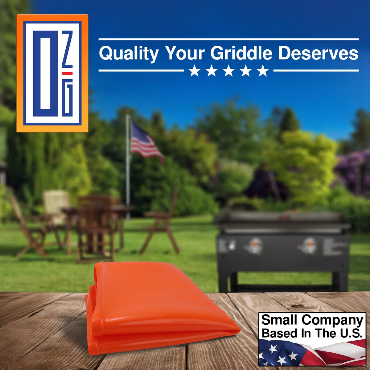 OZG flexible storage griddle mat folds for compact when not in use