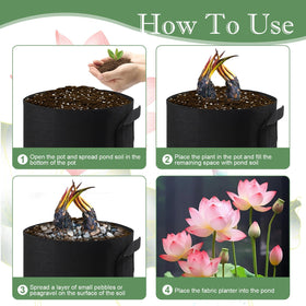 OZIO durable grow bags with handles for easy transport