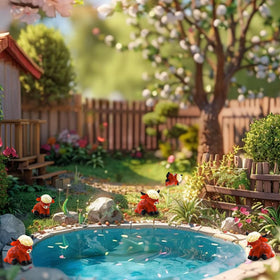 OZLMC DIY fairy garden cow figures for crafts and gifts.