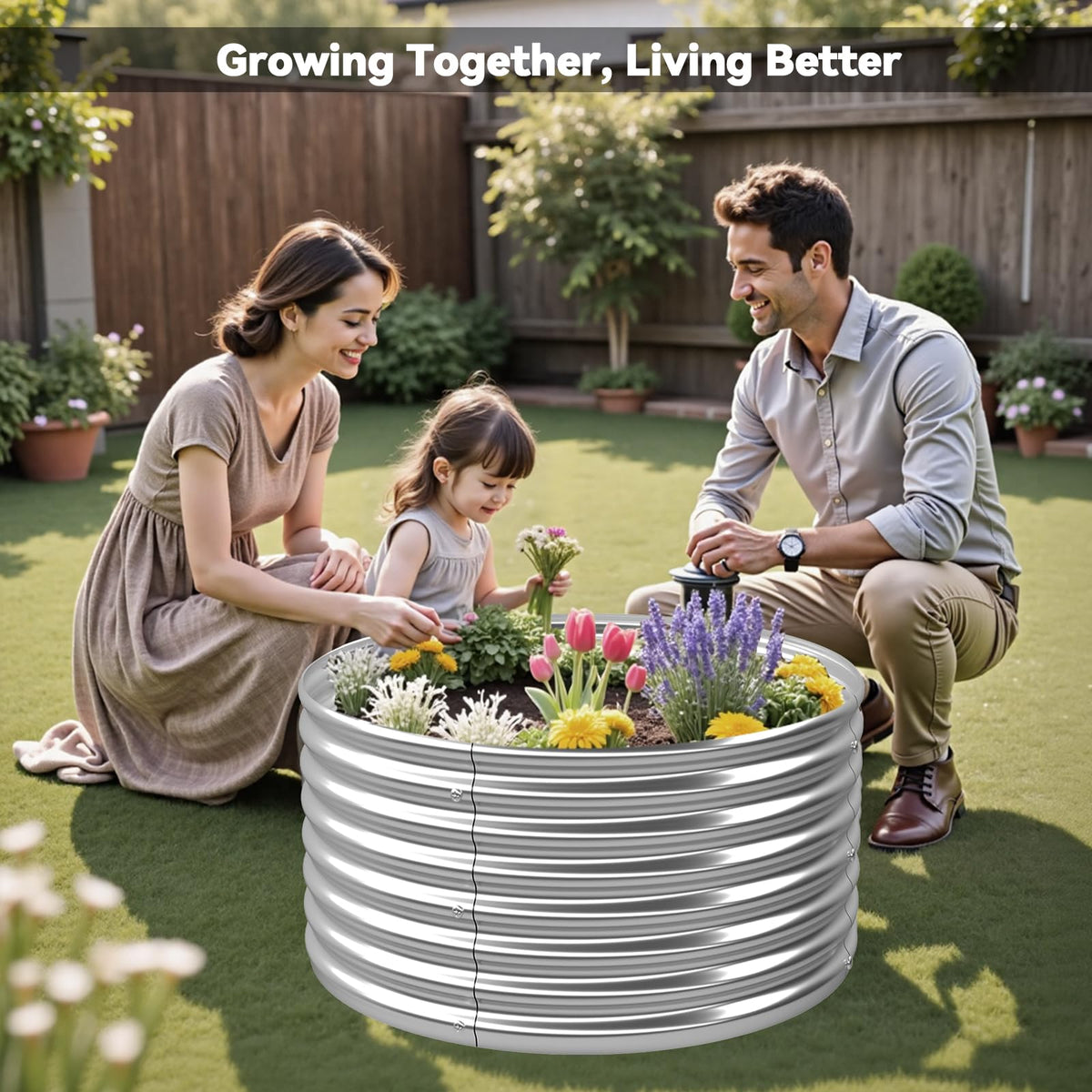OZMSHF multi-purpose garden bed suits vegetables, herbs, and flowers with organized growth