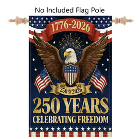 OZTK 1776-2026 design details, compact 12x18 flag for small spaces.