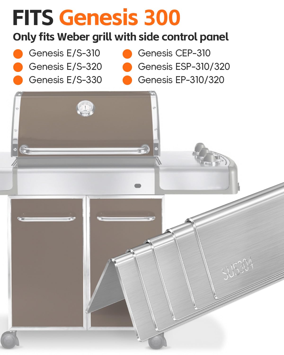 Paayox 7540 flavorizer bar provides even heat across the grill surface