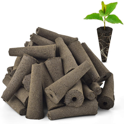 PACETAP 100-pack grow sponge ready for AeroGarden compatibility, supporting easy germination and seed placement.