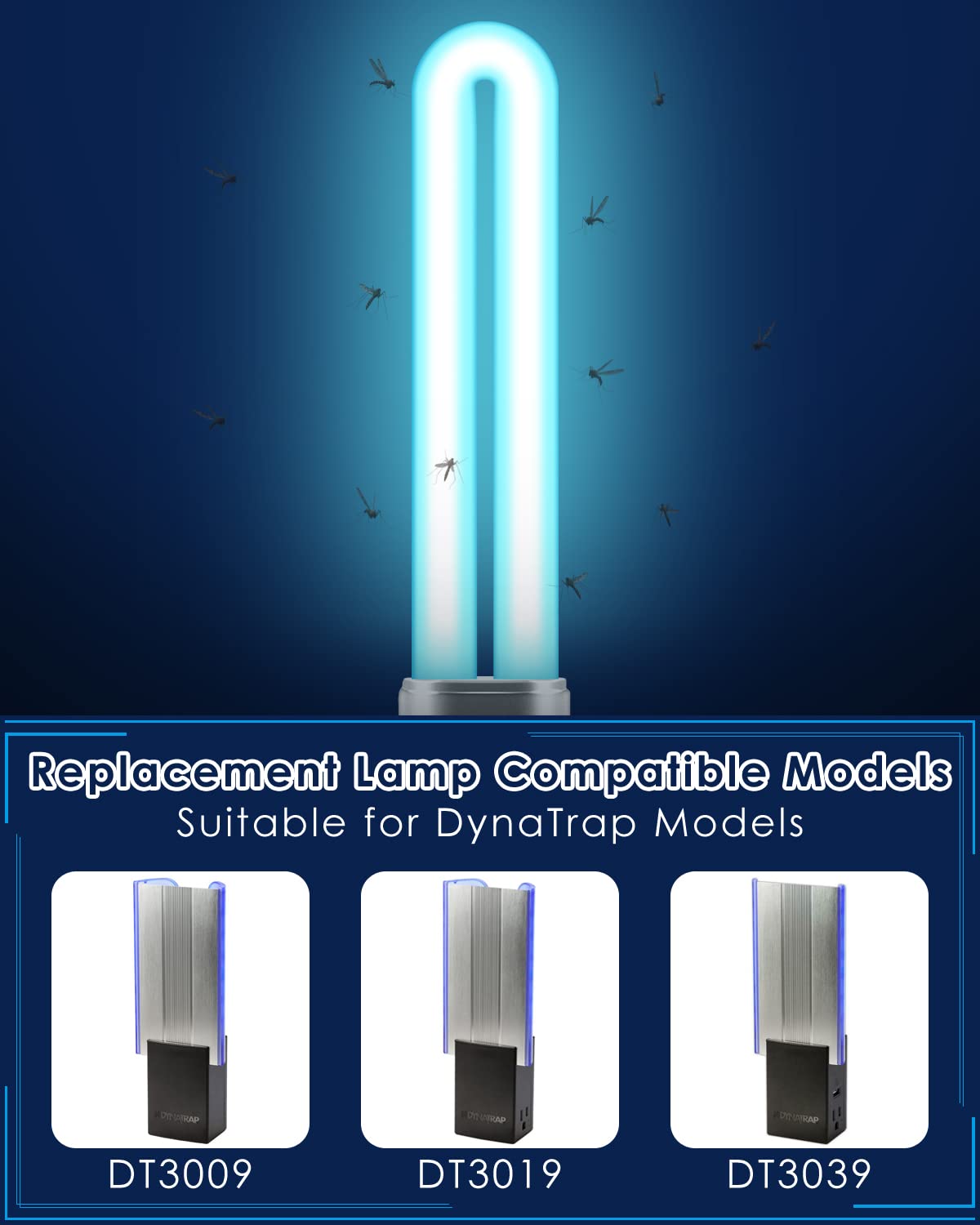 PACETAP 2-pack 9W bulbs for Dynatrap DT3019 enhance coverage and longevity.