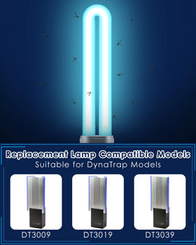 PACETAP 2-pack 9W bulbs for Dynatrap DT3019 enhance coverage and longevity.