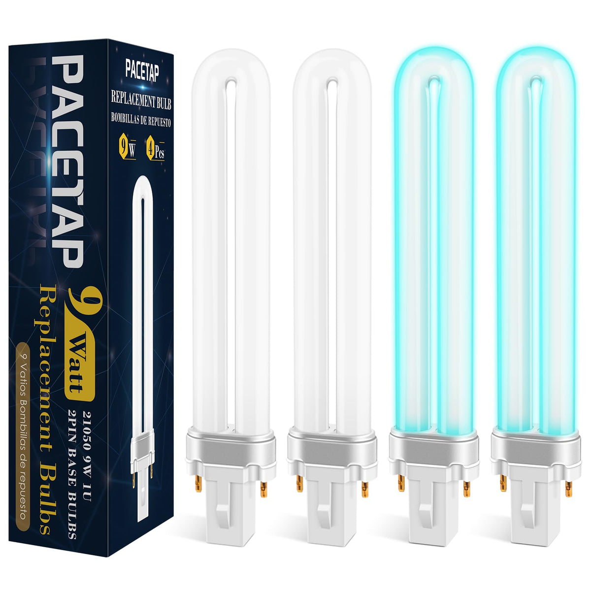PACETAP 4-pack bulbs ready for quick Dynatrap replacement outdoors