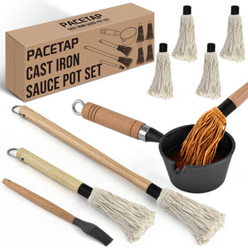 PACETAP BBQ Mop Brush with long handle for safe, even sauce application