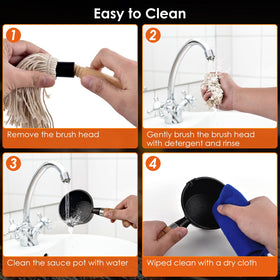 PACETAP Pan grooves hold brush and reduce drips