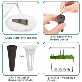 PACETAP indoor-outdoor growing sponge suitable for vegetables, herbs, and ornamentals.