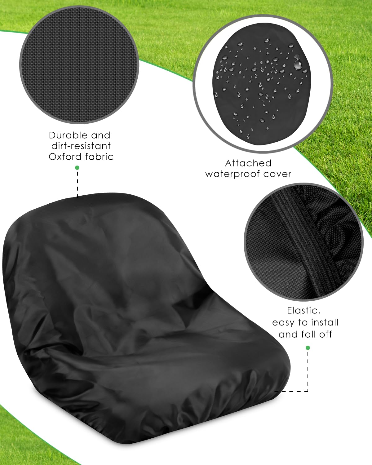 PACETAP oxford cloth seat cover offers durable waterproof protection against wear.