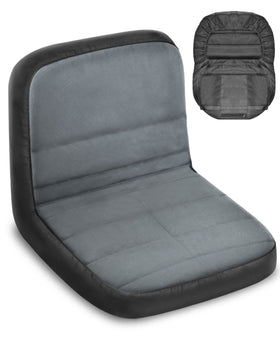 PACETAP riding lawn mower seat cover in gray, small size, front view