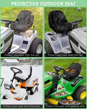 PACETAP scratch and abrasion resistant seat cover extends mower seat life.