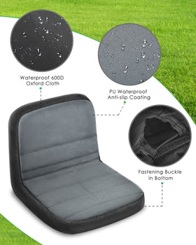 PACETAP anti-slip design seat cover back view demonstrating secure fit