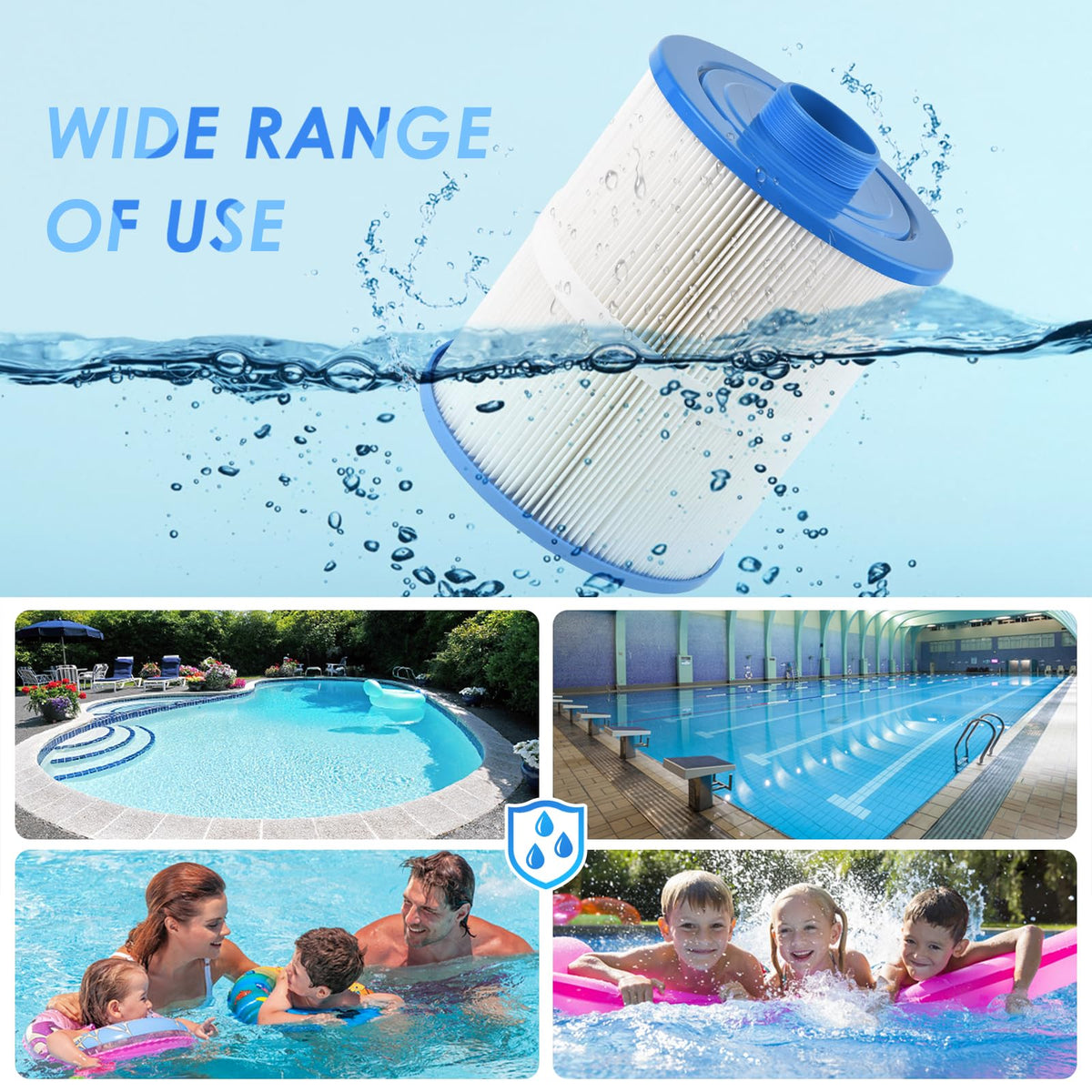 PACETAP filter features a semi-circular top handle for simple installation