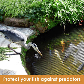 PACETAP plastic stakes included to secure the pond netting around the edge.