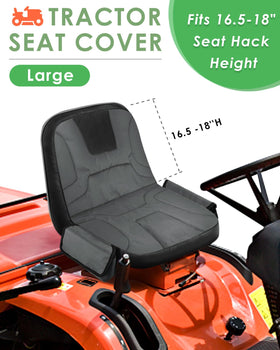 PACETAP tractor seat cover back pocket for gloves and small tools