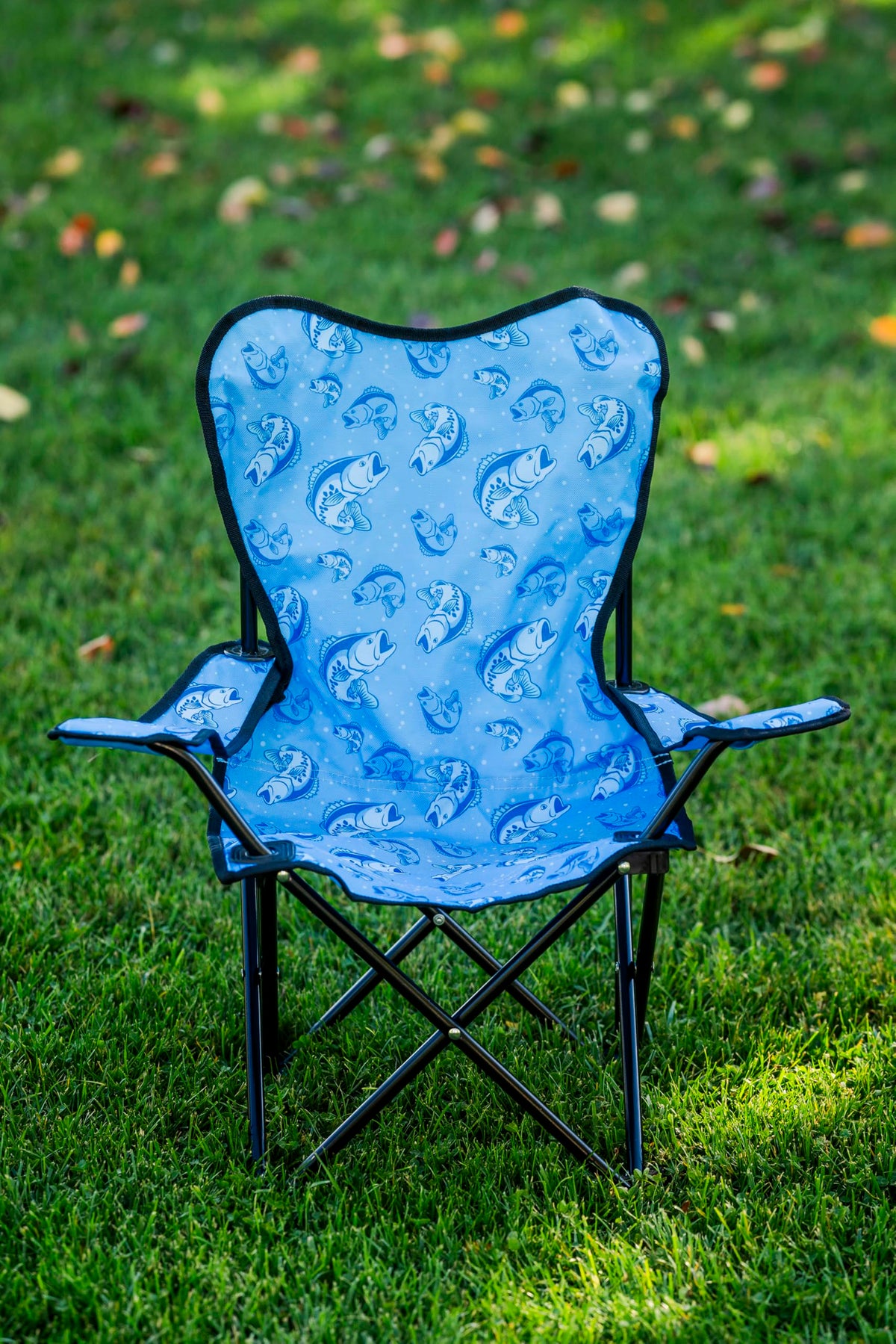 Pacific Play Tents Bass Fish Play Chair safety lock prevents accidental closing during active play