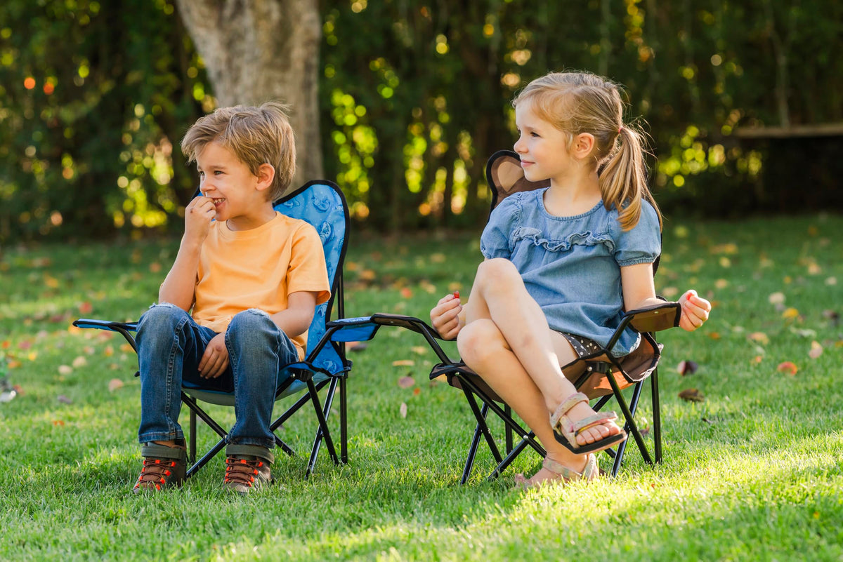 Pacific Play Tents Bass Fish Play Chair steel frame ensures durable, rugged play for kids