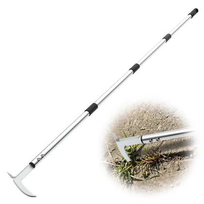 PadPure crack weeder with extended handle for back-friendly weed removal