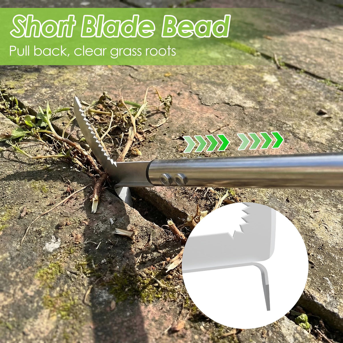 PadPure stainless steel handle offers a secure non-slip grip in wet conditions