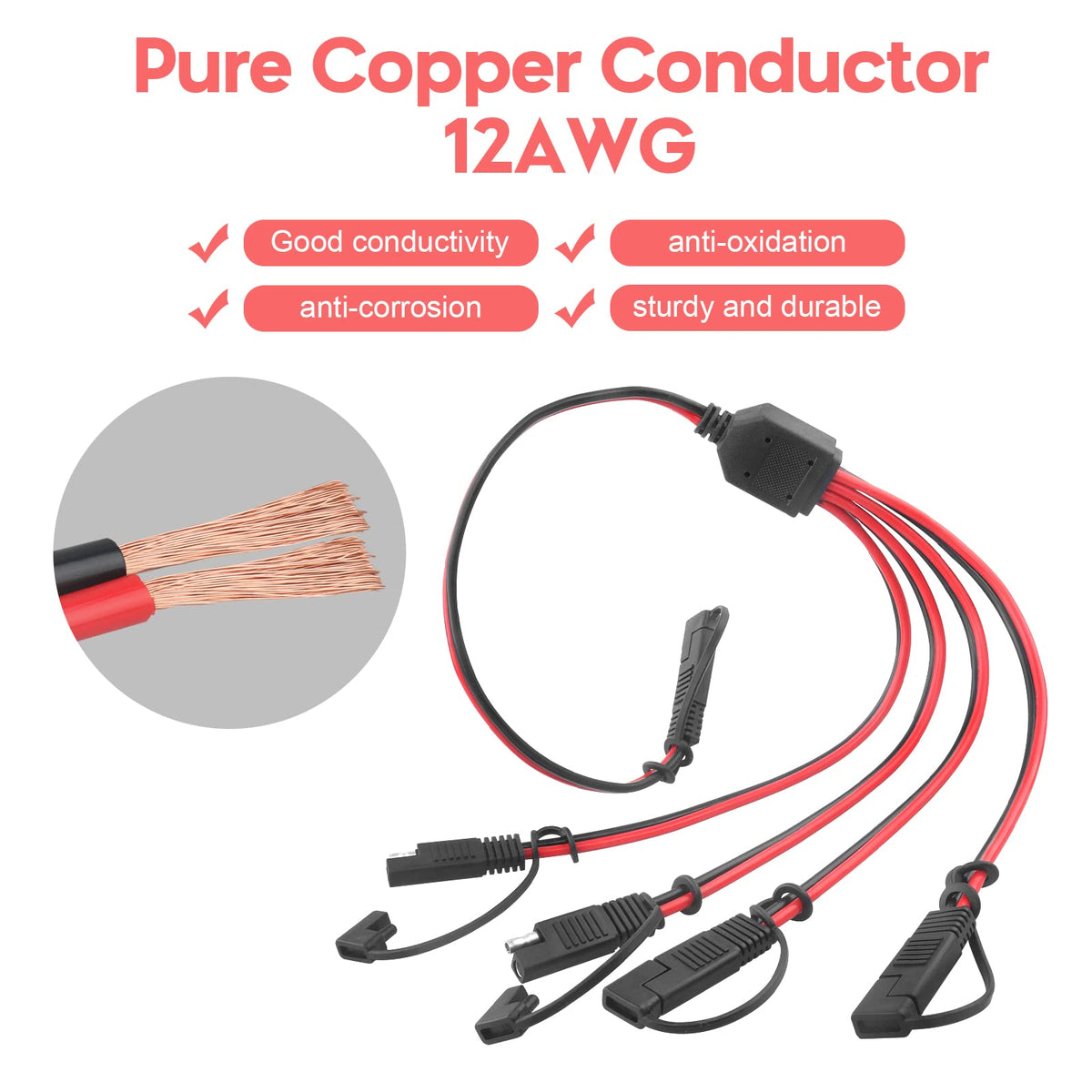 PAEKQ polarity reverse adapter enables versatile SAE connections across brands.