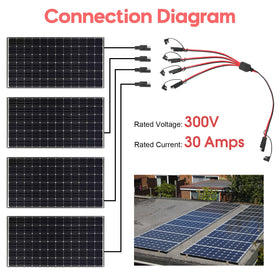 PAEKQ red-positive black-negative wires illustrate correct polarity at a glance.